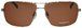 Мужские солнцезащитные очки Megapolis 133 Brown в классической оправе - фото спереди