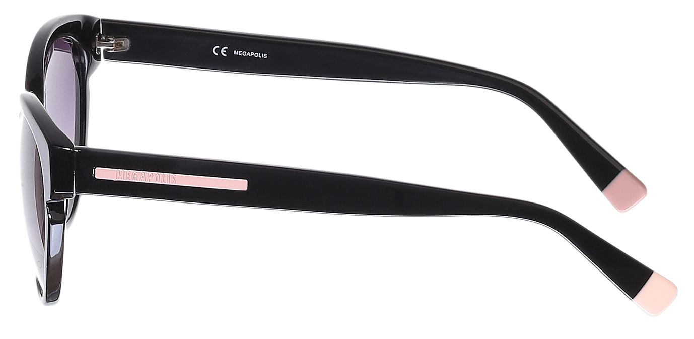 3 - Практичные солнцезащитные очки Megapolis 149 BLACK для женщин - фото сбоку