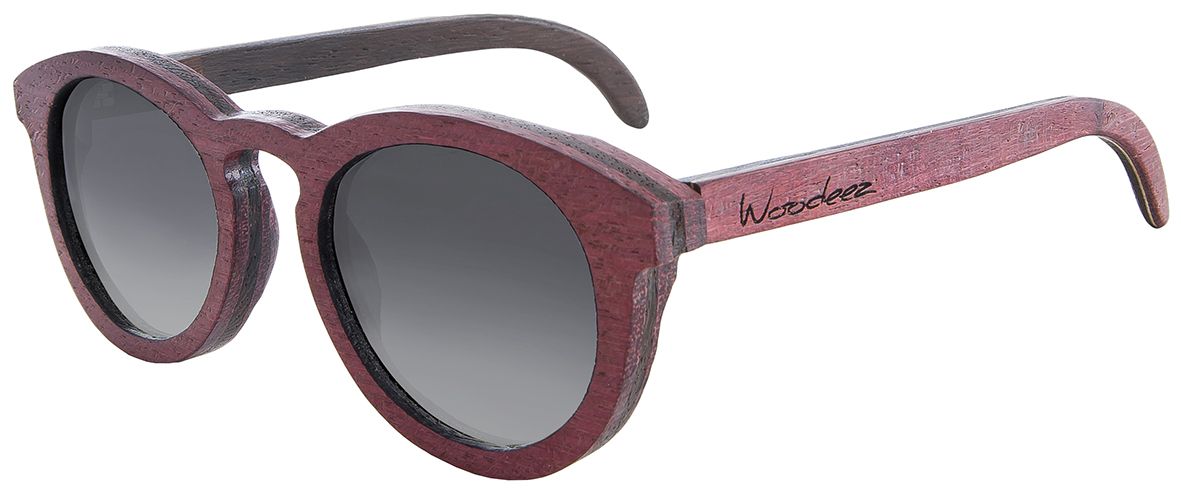 Главное фото - Оригинальные женские солнцезащитные очки Woodeez Retro (красное дерево)