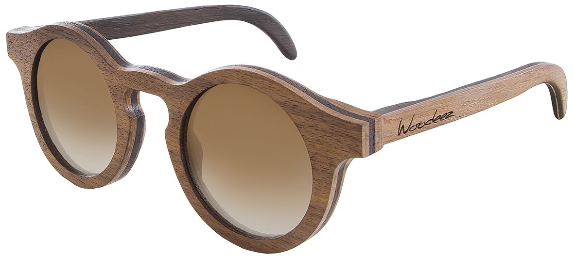Круглые солнцезащитные очки Woodeez Round mini (унисекс) - главное фото