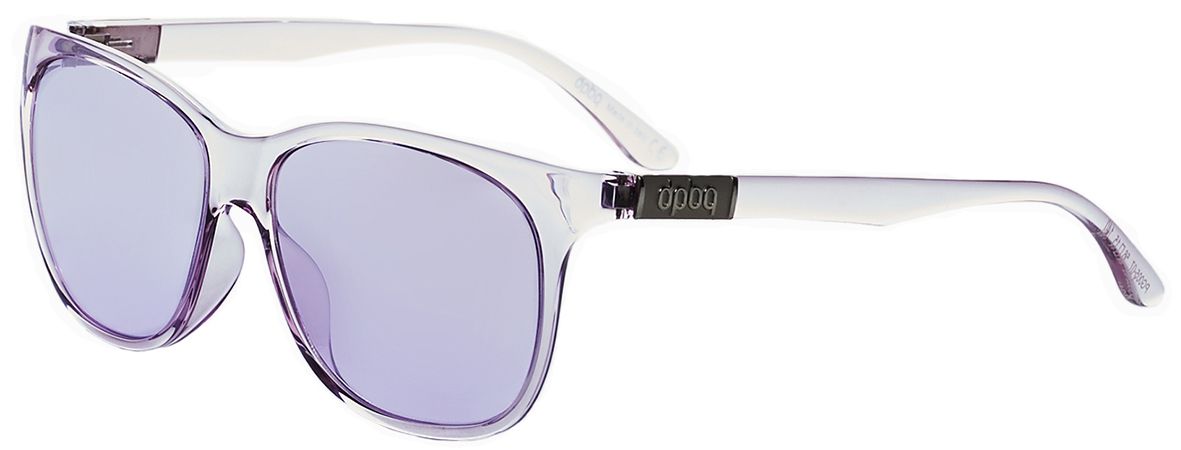 2 - Женские солнцезащитные очки DP69 PG005-07 в полупрозрачной оправе сиреневого цвета - фото сверху сбоку