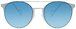 1 - Солнцезащитные очки DP69 DPS062-01 в металлической оправе со стеклами голубого цвета - фото спереди