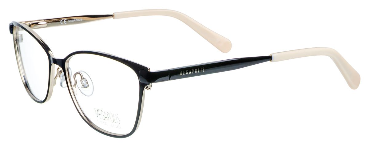 Женские очки для зрения Megapolis Free Line 2130 Black - фото спереди и сбоку