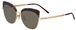 2 - 40 Million Diana GLD/BLK 630 - женские солнцезащитные очки в черепаховой оправе Cat Eyes - фото сверху сбоку