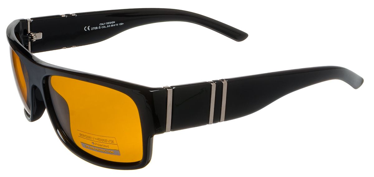 Унисекс очки антифары Sport-drive 2708-S c.5/3 - фото спереди и сбоку