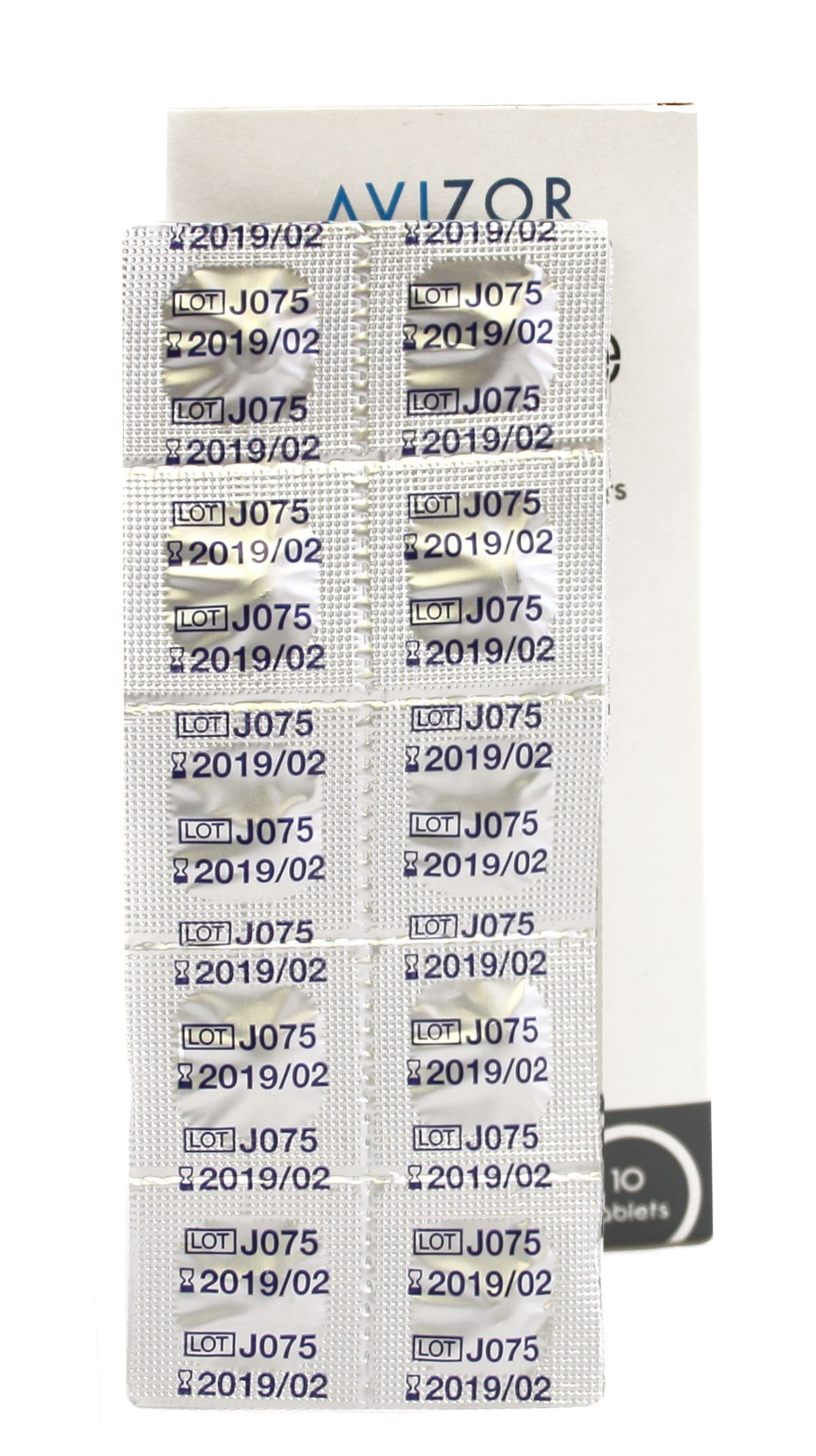 Очищающие таблетки Avizor 10 шт - фото упаковки таблеток